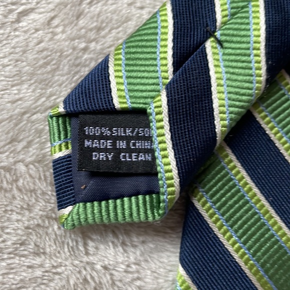 Izod green and blue striped tie - Picture 5 of 6